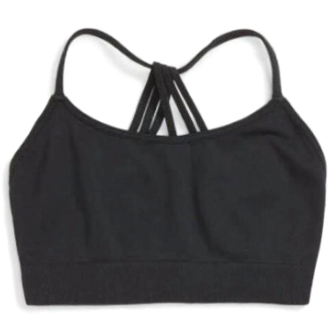 Spaghetti Back Bralette - Black