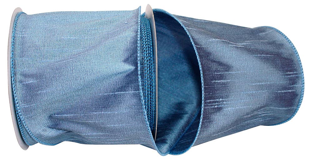 Dupioni Supreme Wired Edge, French Blue, 4 In, 10 Yards