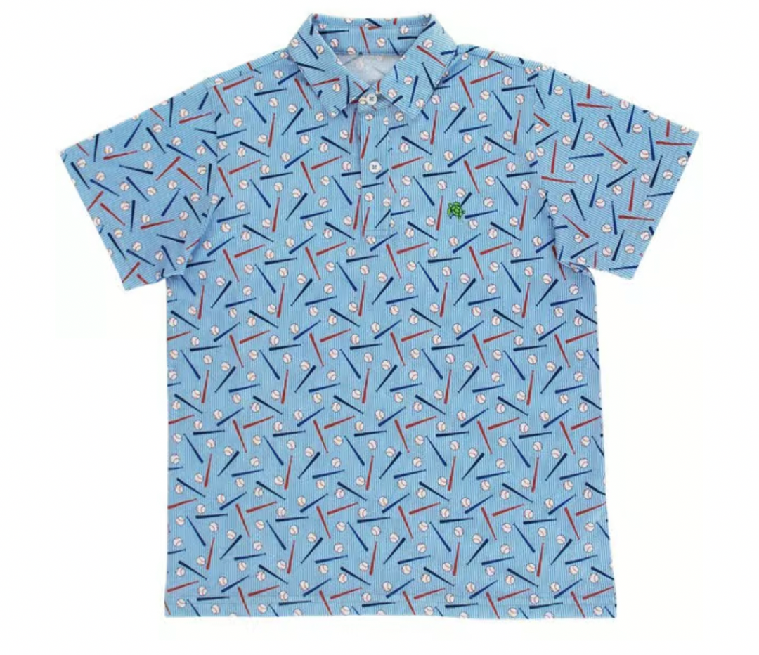 Sport Polo - Baseball on Blue