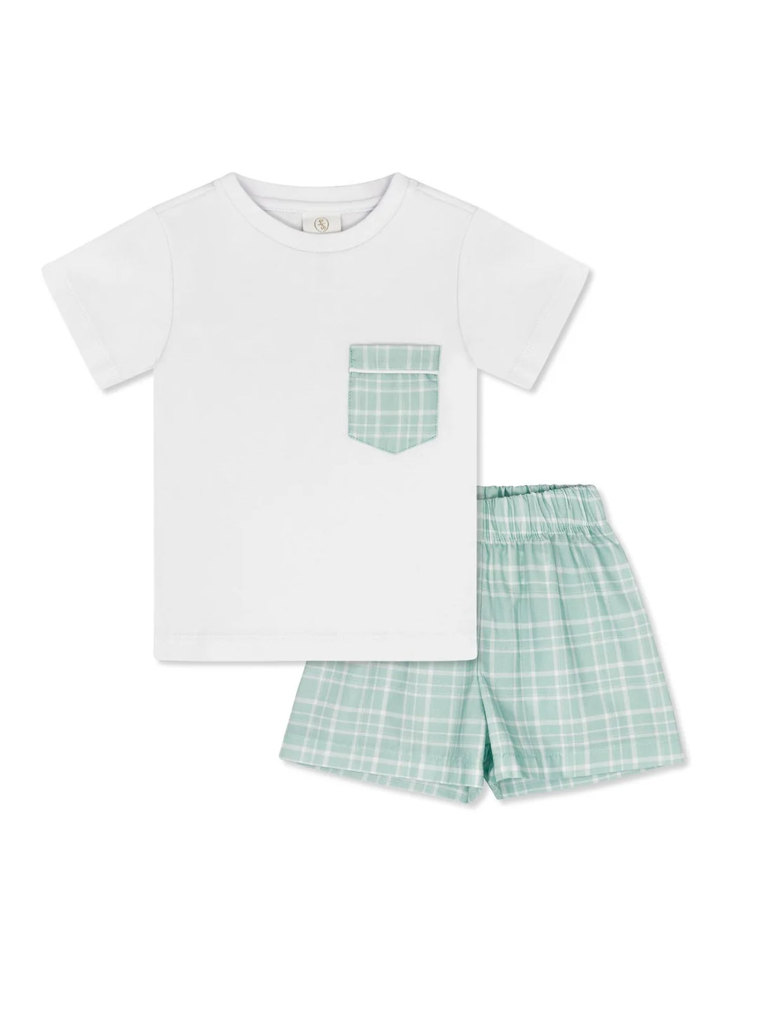 Charlie Short Set - Legacy White/Gulfport Green