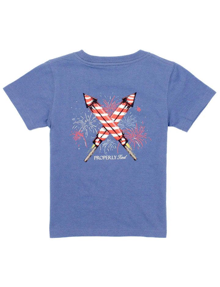 LD Boys Firecracker Space Blue SS Tee