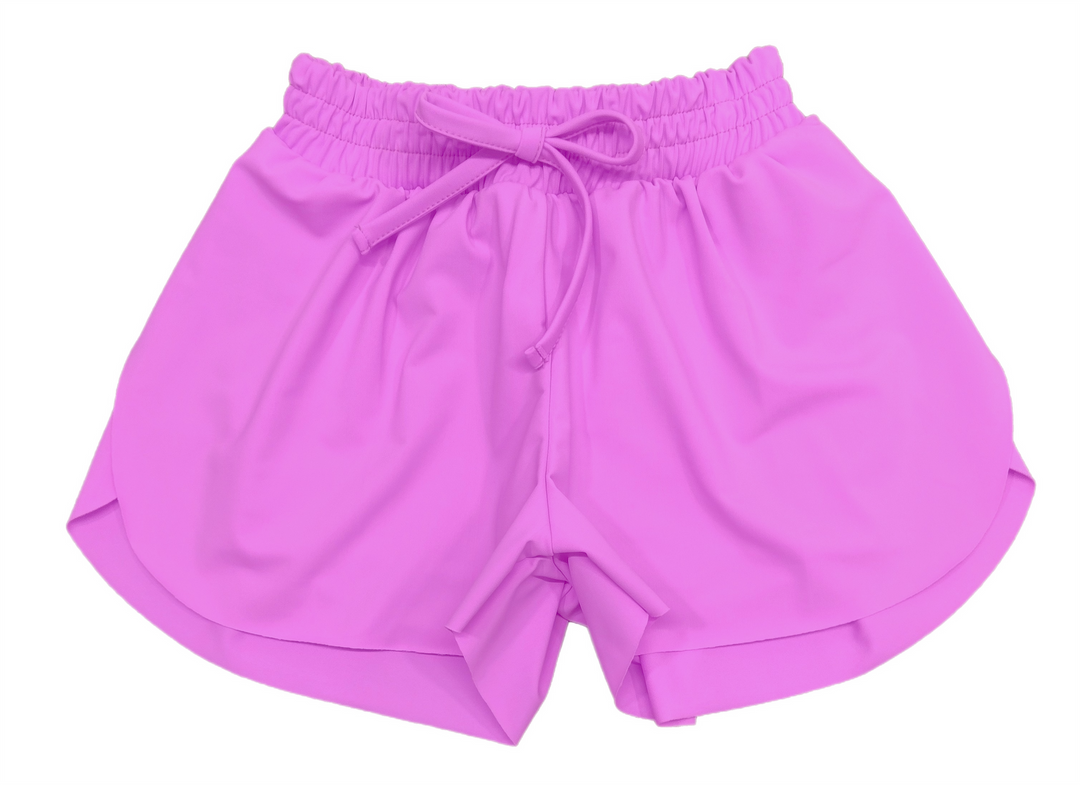 Tween Athleisure Butterfly Shorts- Pink