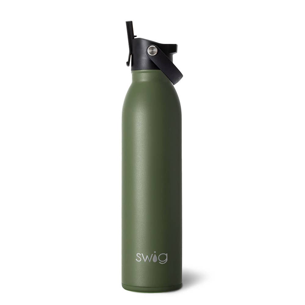 Olive Flip + Sip Water Bottle (20oz)
