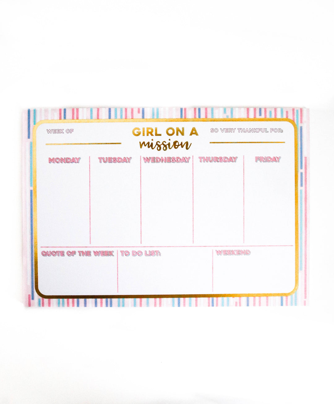 Weekly Desk Calendar