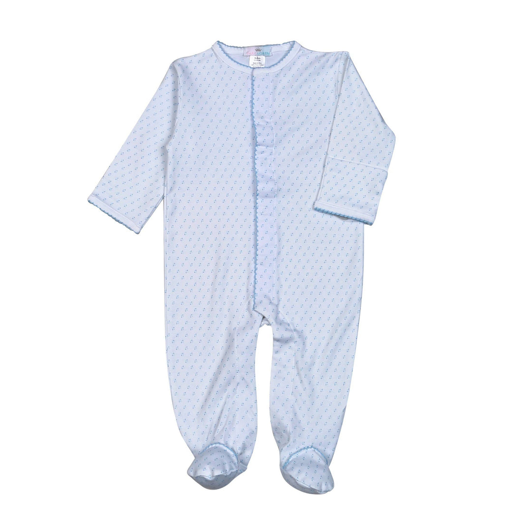 BLUE DOTS PIMA FOOTIE