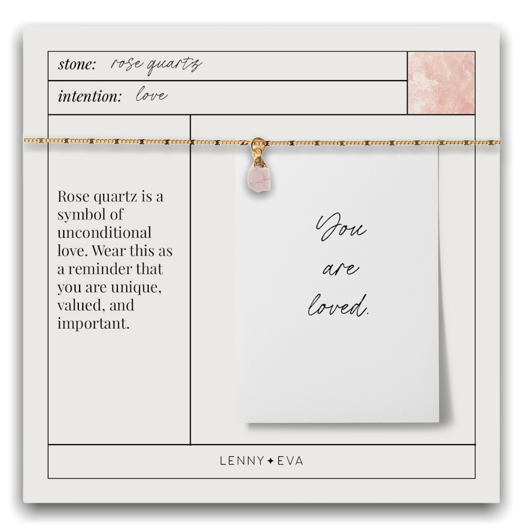 Bella Necklace-Rose Quartz