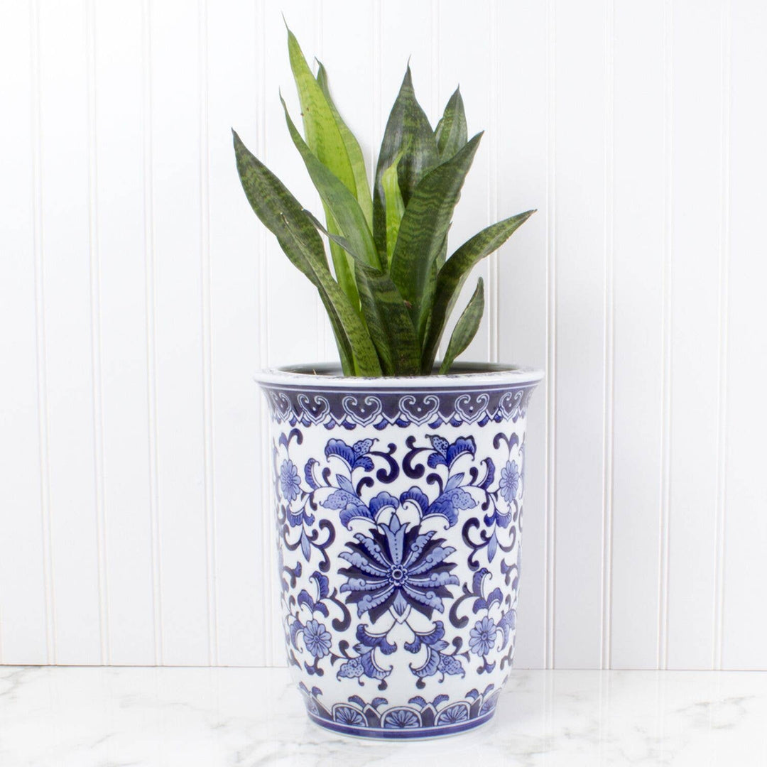 Blue Chinoiserie Planter