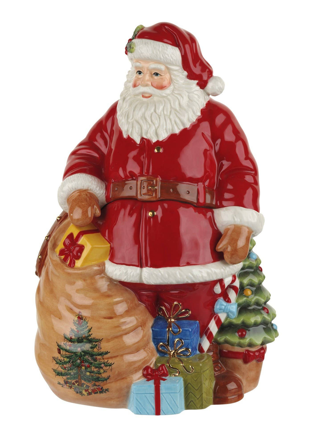 Christmas Tree Santa 12 Inch Cookie Jar