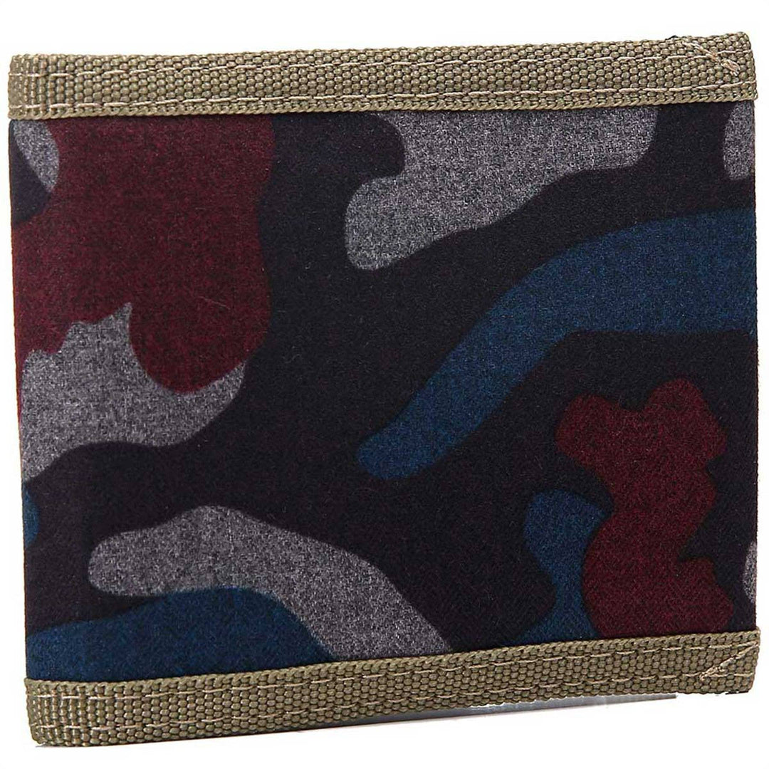 Men's Canvas Camo Wallet Red