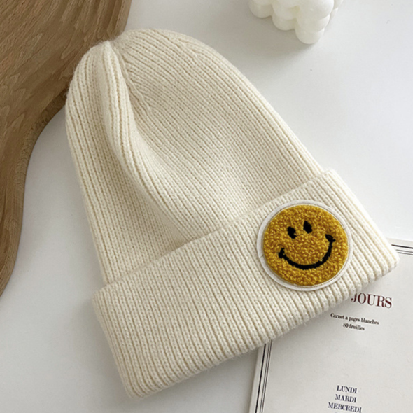 Smile Beanie-white