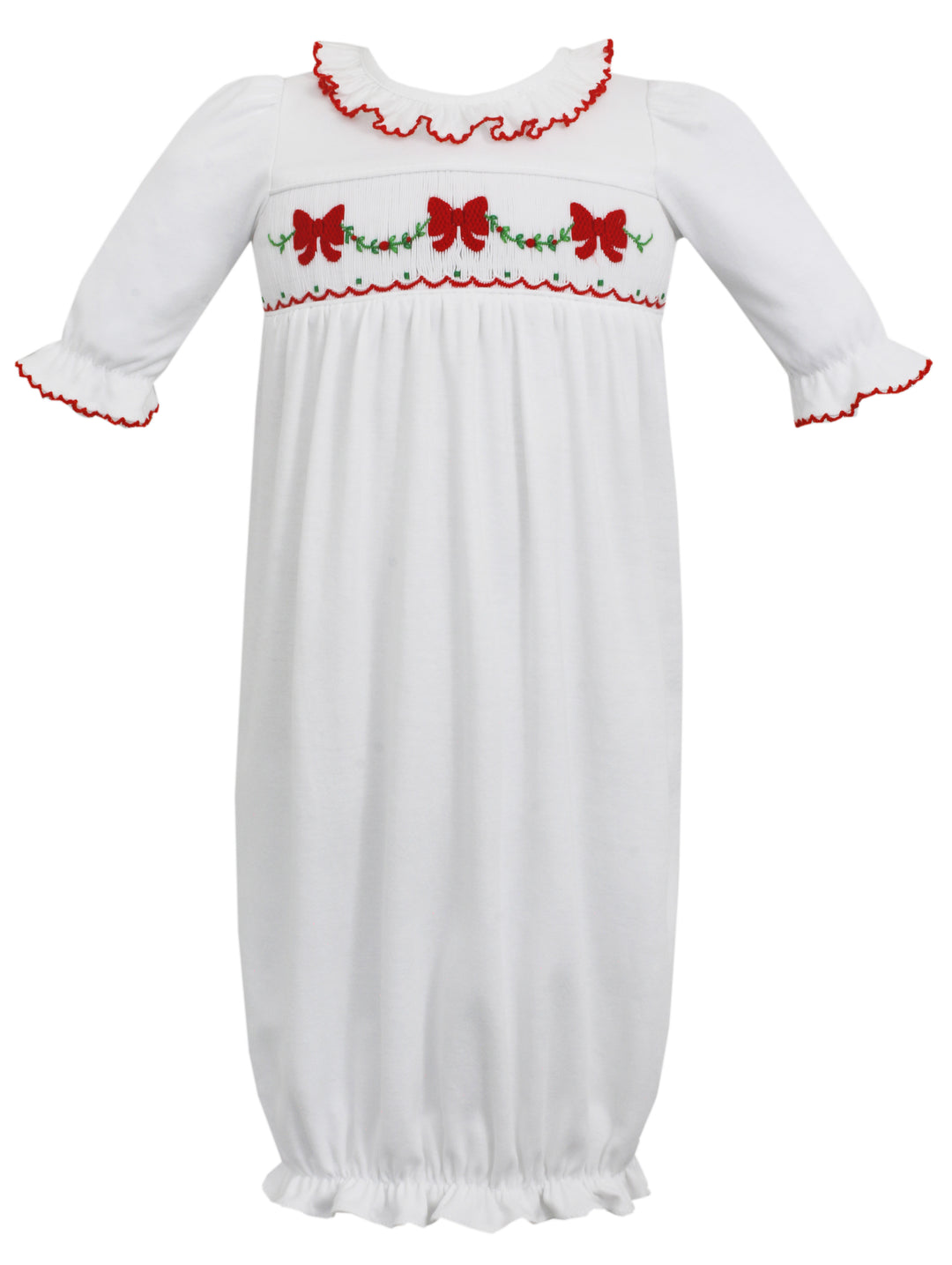 Girl's Gown- Red Bows