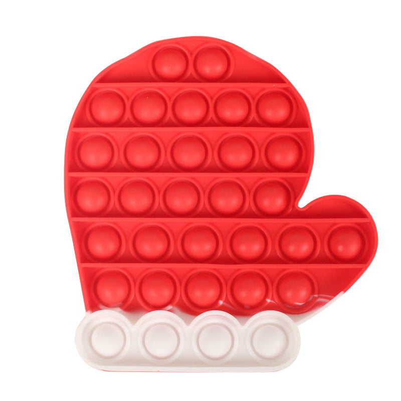Christmas Mitten Pop It Fidget Toy