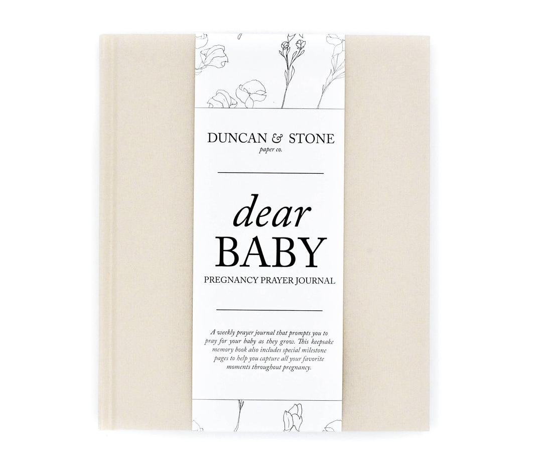 Pregnancy Prayer Journal & Memory Book for Moms ivory