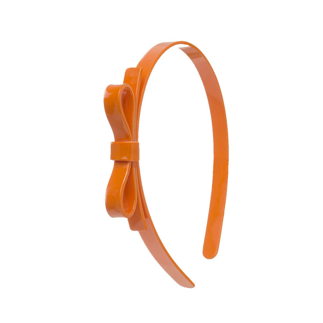 Thin Bow Orange Headband