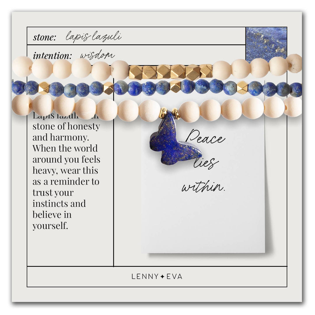 Gemstone Stacks-Butterfly, Lapis