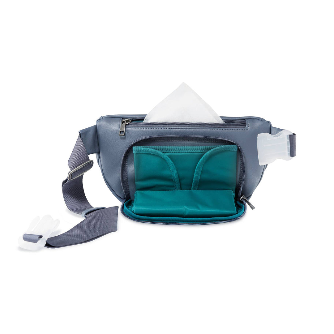 Kibou Diaper Belt Bag-Smoky Indigo Vegan Leather