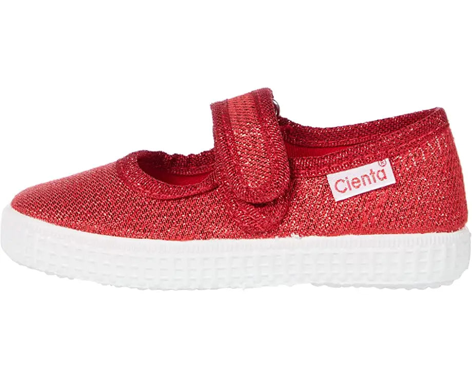 Mary Jane shoe - Red Metallic