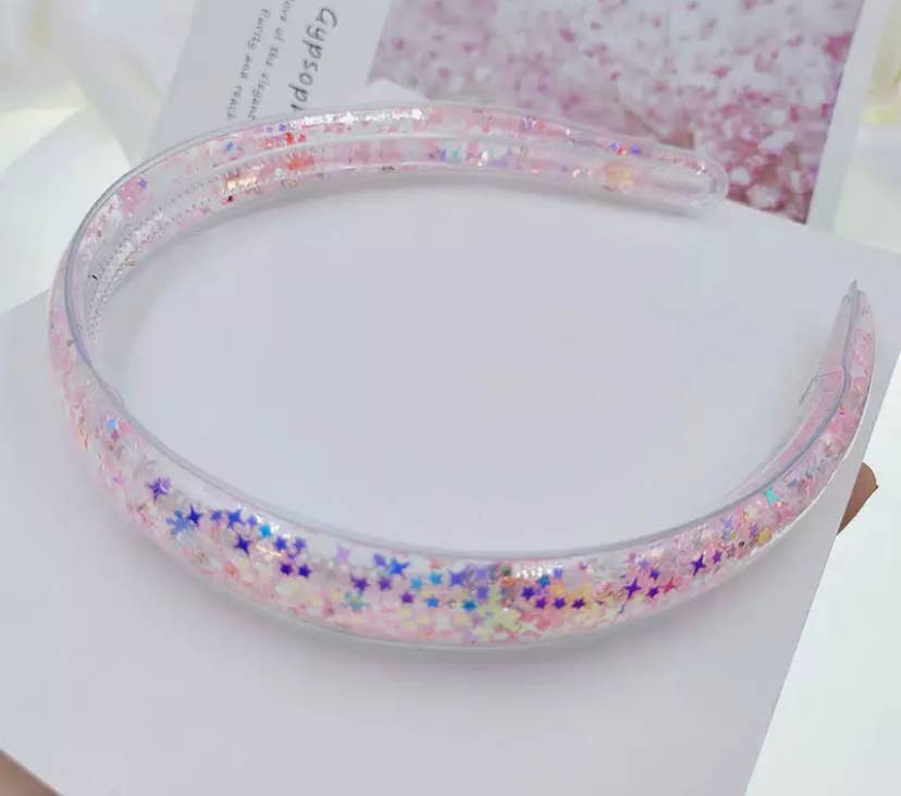 Confetti Star Headband - Pink