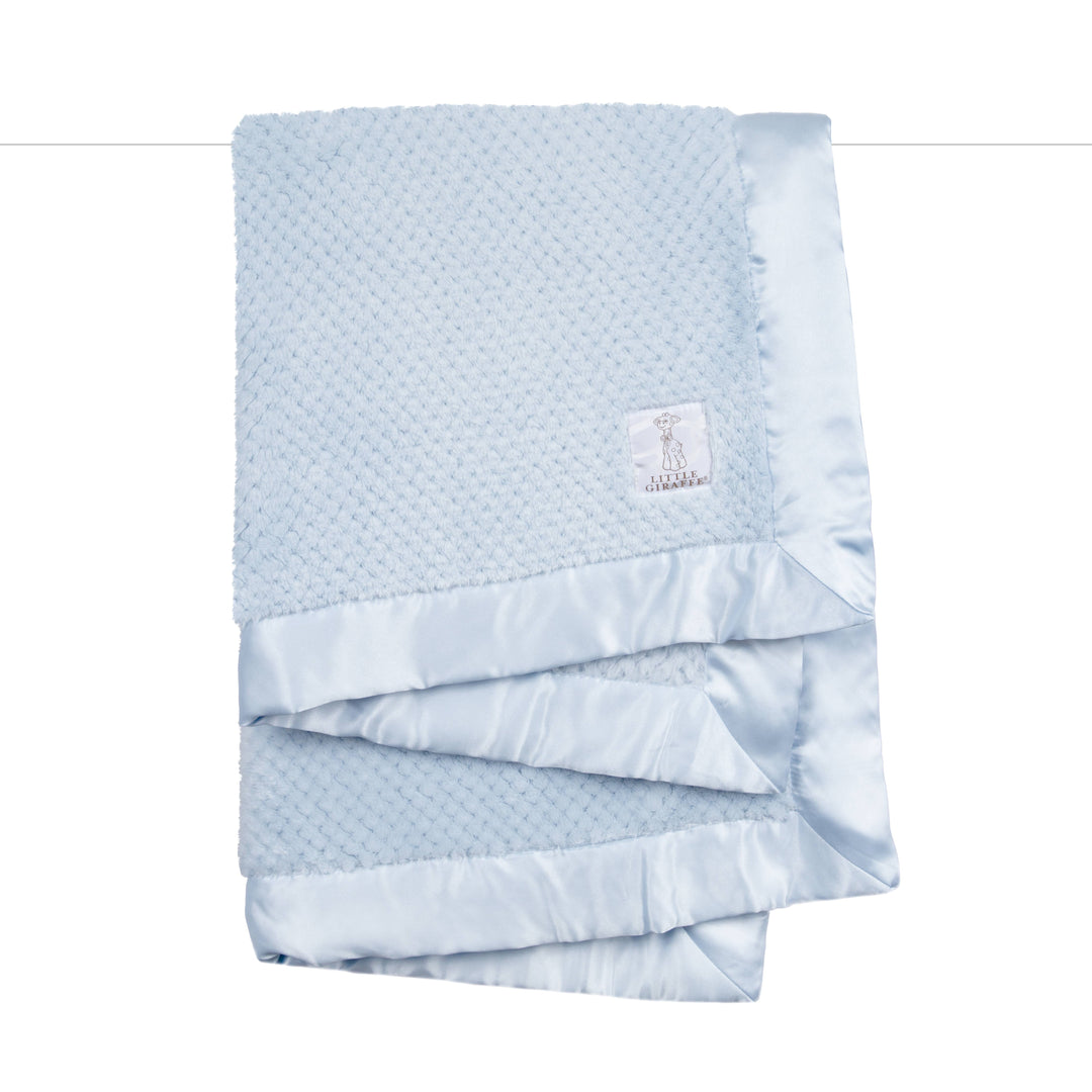 Honeycomb Baby Blanket - Blue