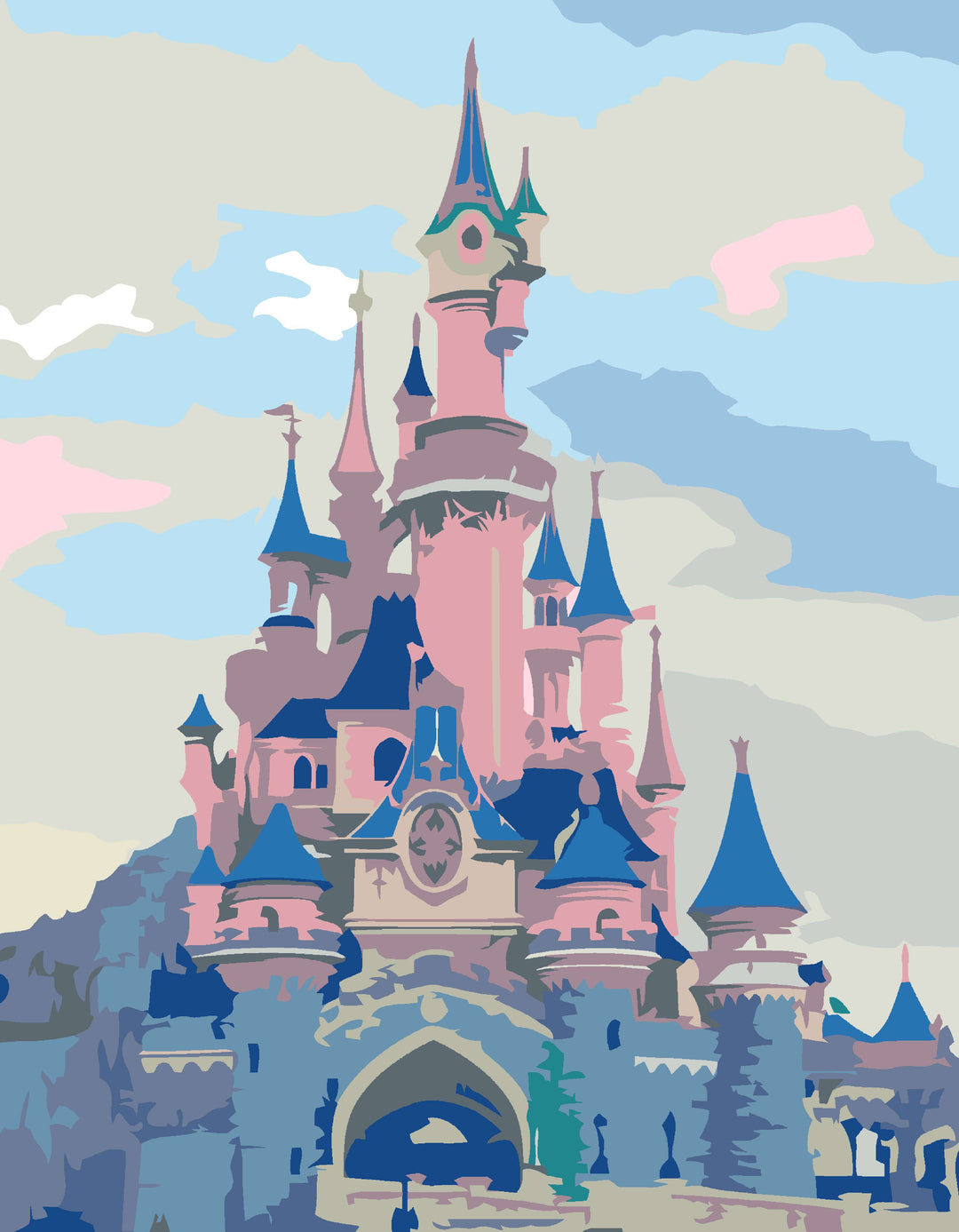 DIY Paint by Numbers- Scenery