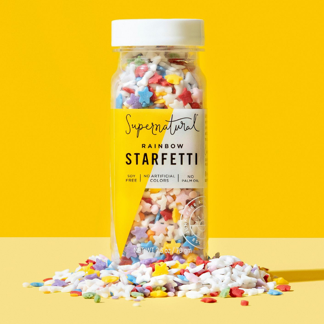 Rainbow Starfetti Natural Sprinkles