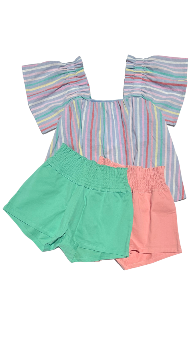 Isla Top- Sorbet Stripe