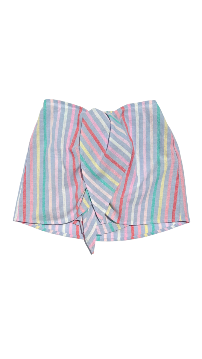 Stella Wrap Skirt Sorbet Stripe