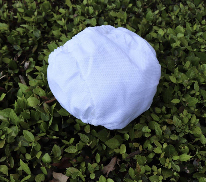 White Cotton Pique Diaper Cover