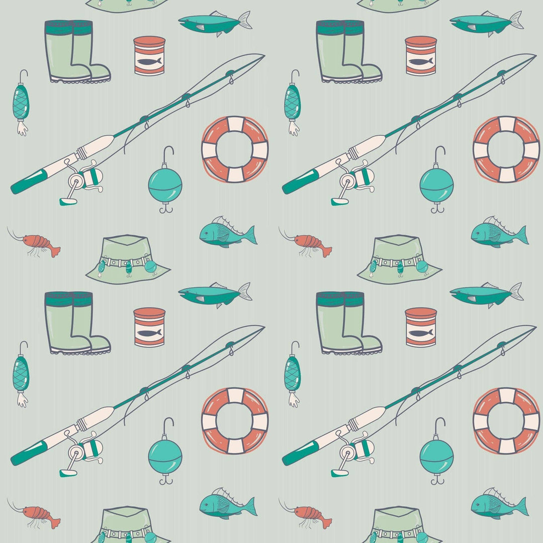 Big Kid Pajama S/S -Cast A Line