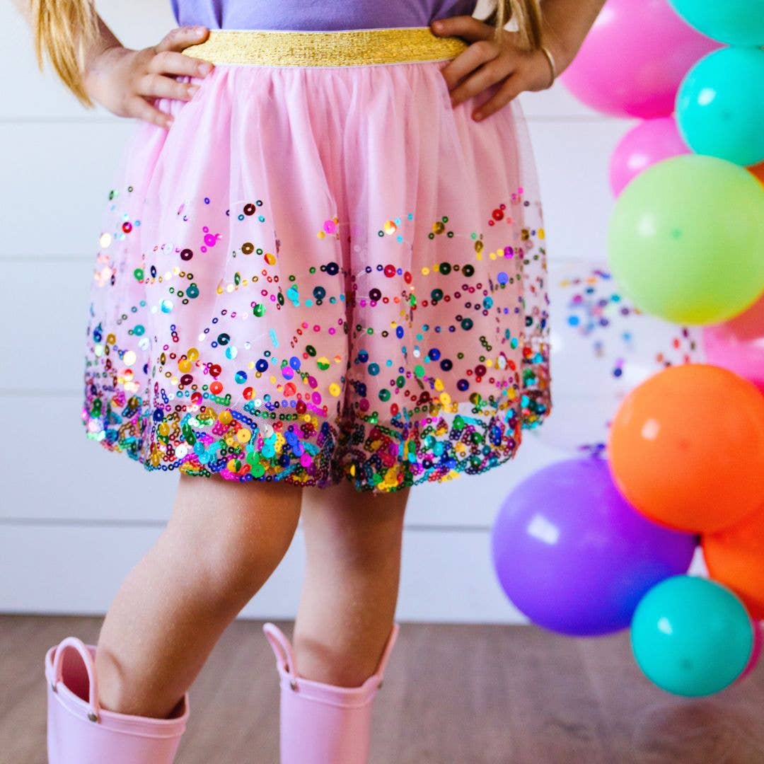 Pink Confetti Tutu - Dress Up Skirt - Kids Tutu