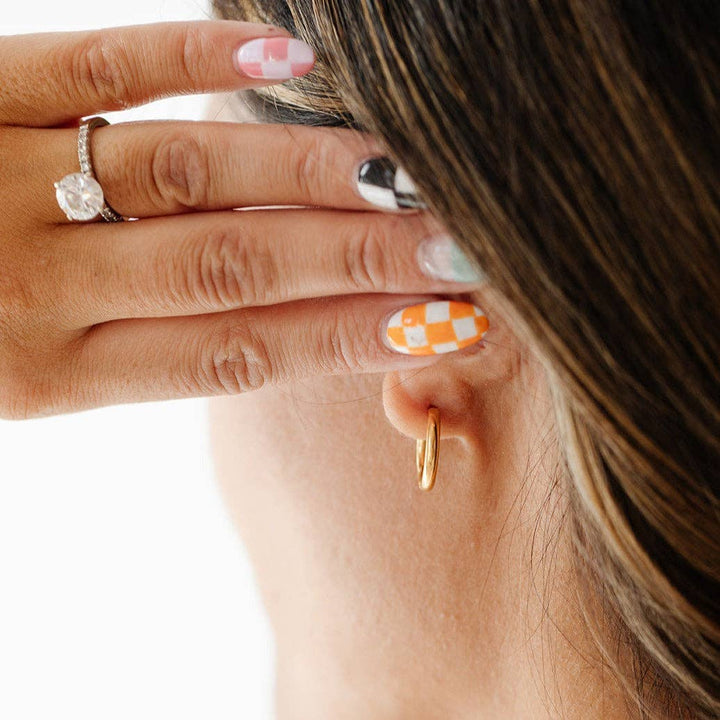 Endless Hoop Earrings: 10mm