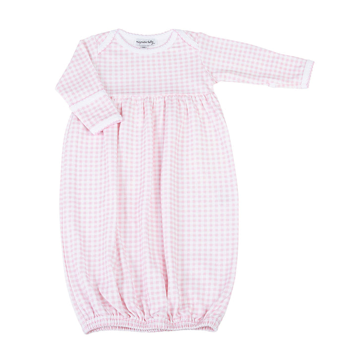 Mini Checks Gown - Pink