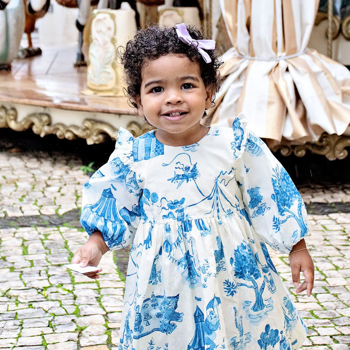 Baby Girl Brooke Dress Set - Blue Circus