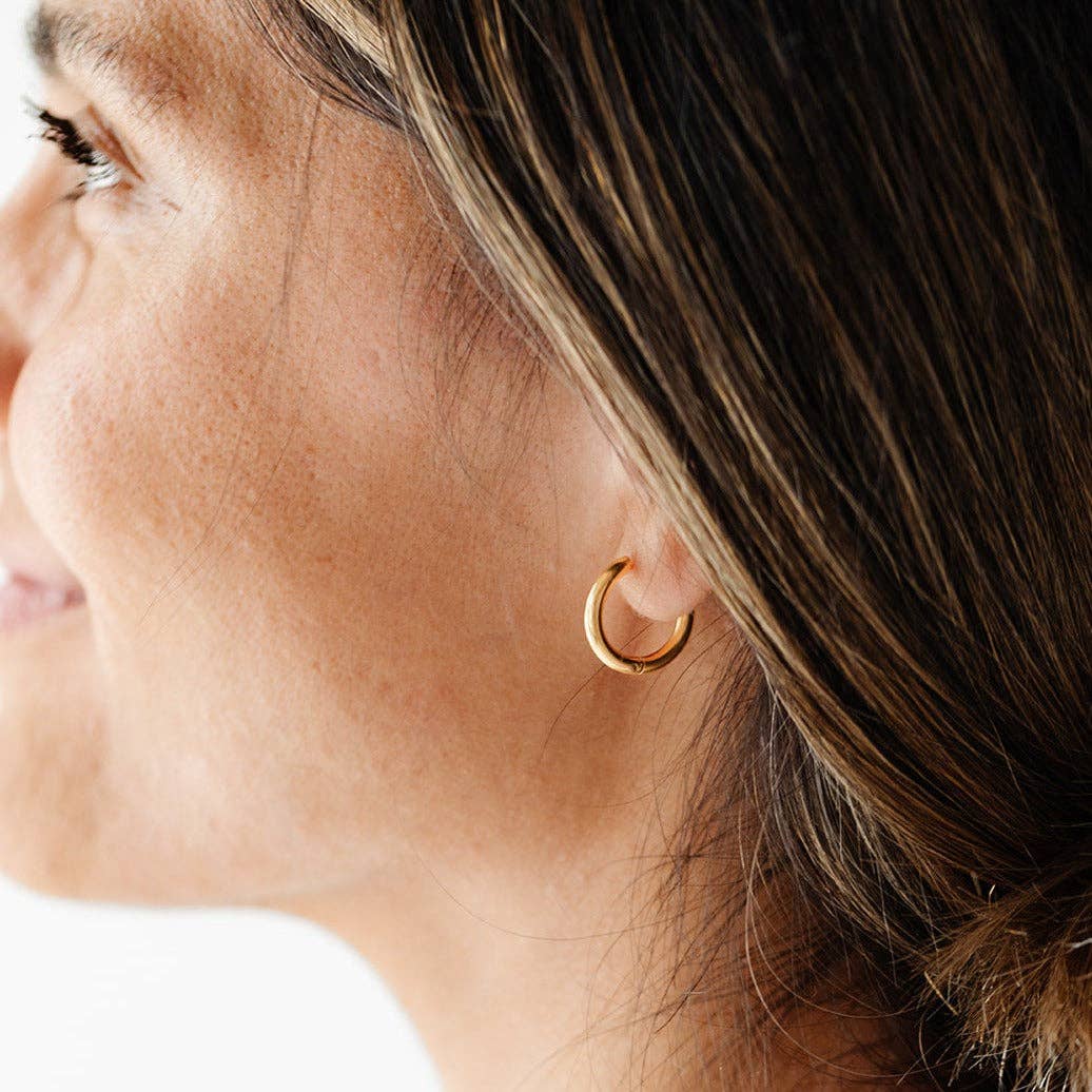 Endless Hoop Earrings: 10mm