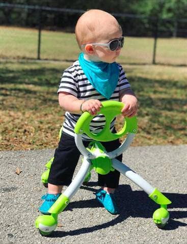 YBIKE Pewi Elite Walking/Ride On Toy- Green