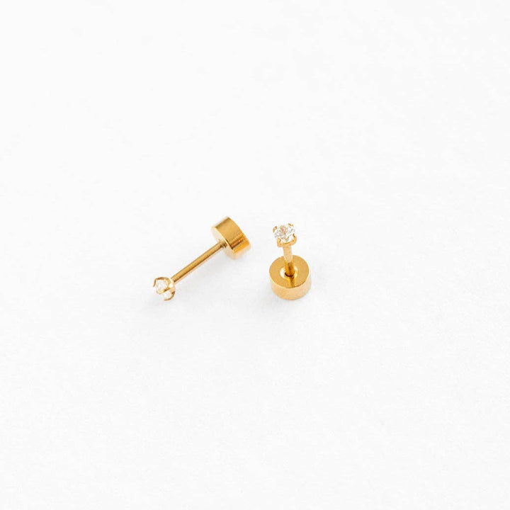 Mini Diamond Stud Earrings