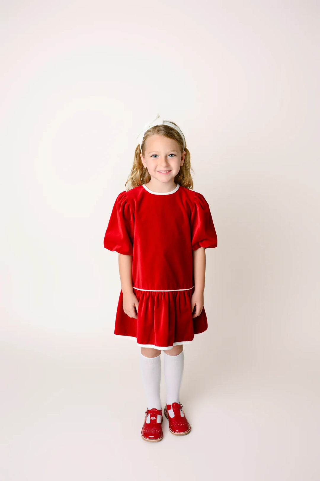 Harper Dress- Ruby Red Velvet