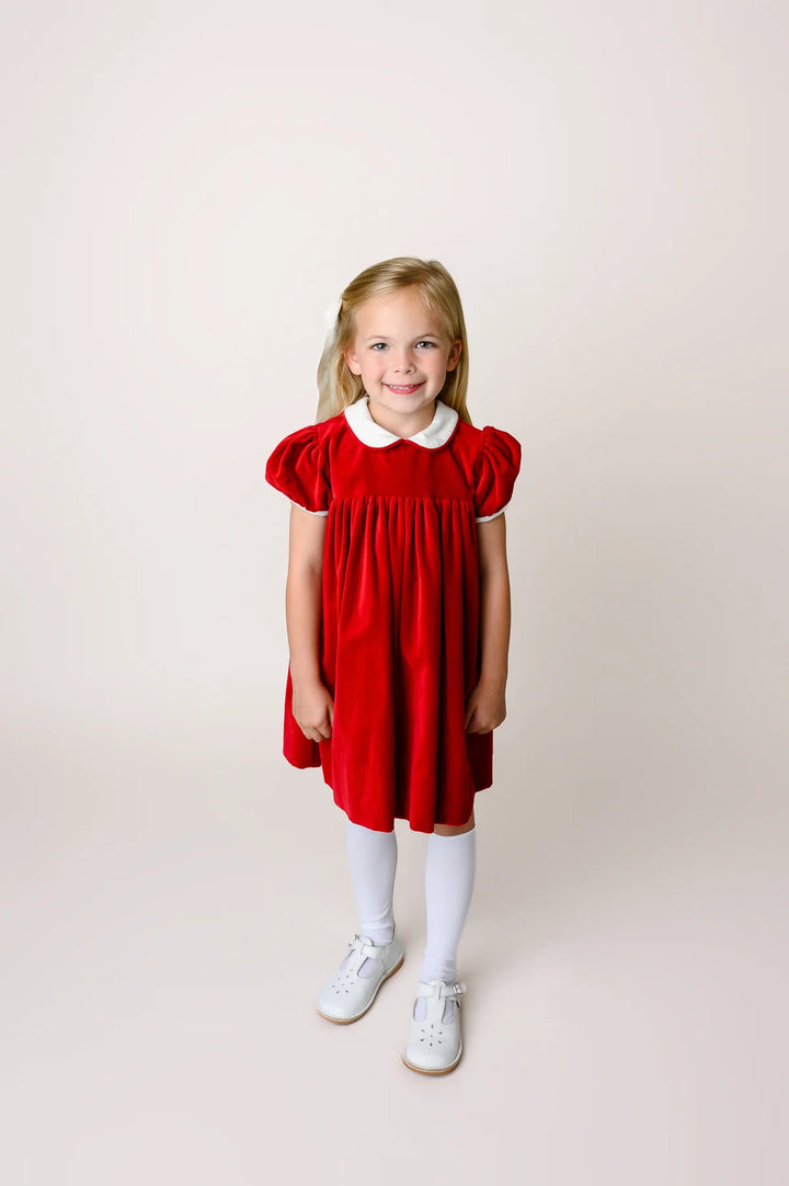 Memory Making Dress- Ruby Red Velvet