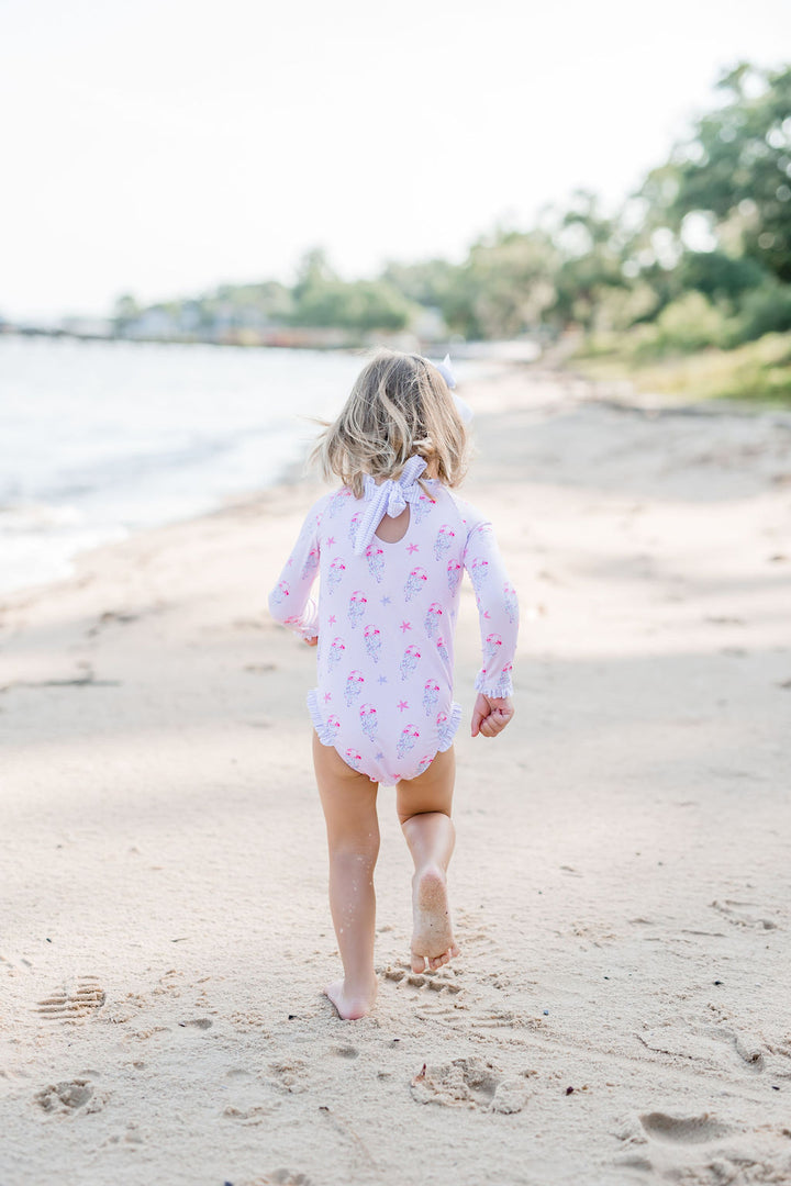 Leighton Rash Guard Swimsuit- Jellyfish