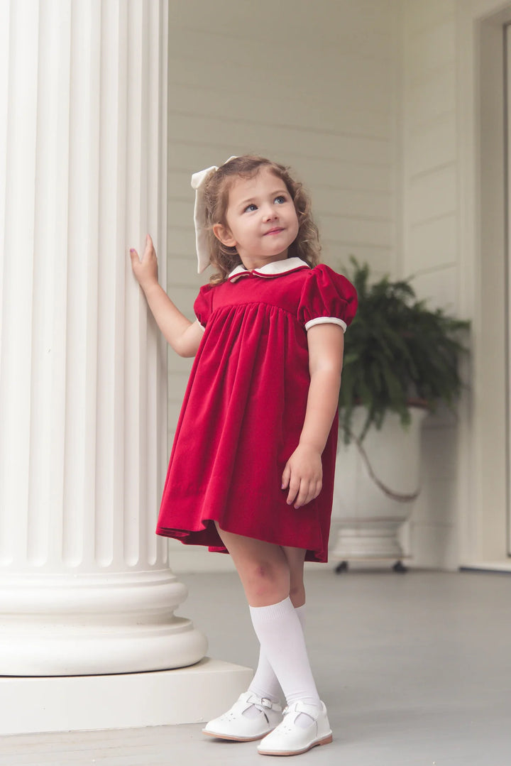 Memory Making Dress- Ruby Red Velvet