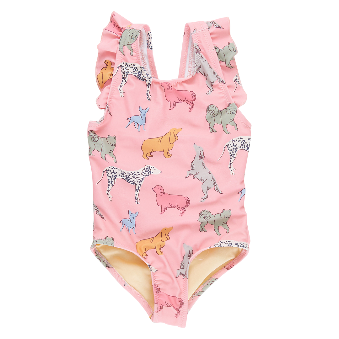 Liv Suit- Pink Dogs