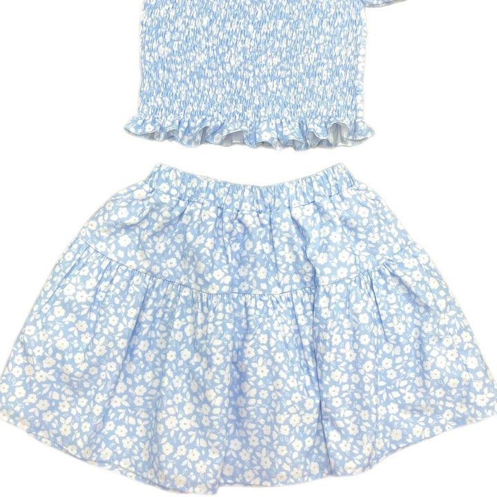 BE Blue Floral Skirt