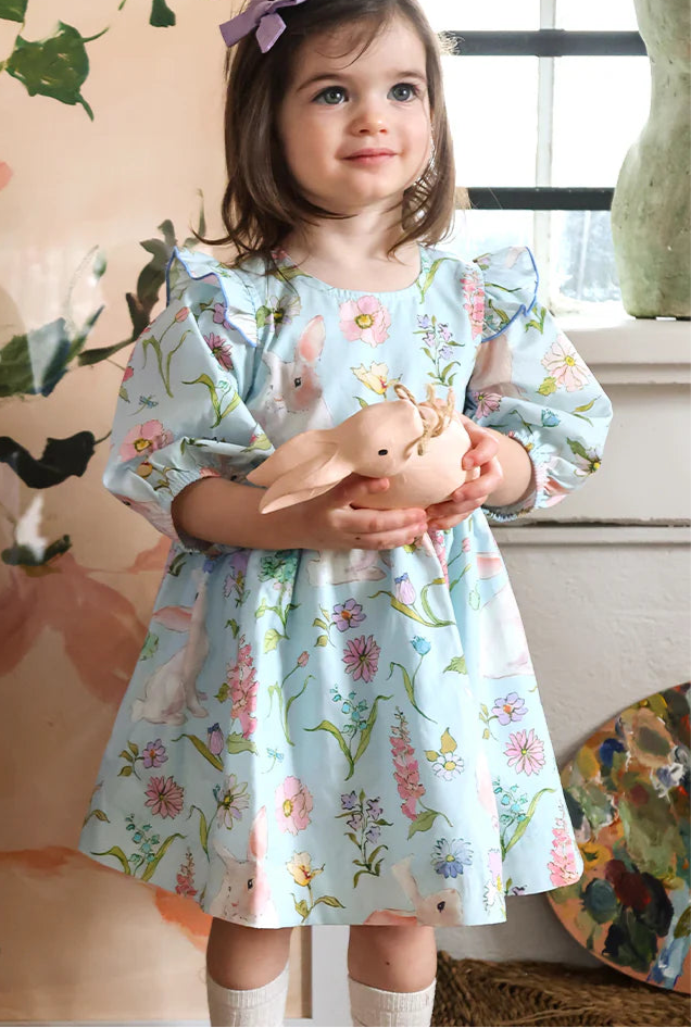 Baby Girl Brooke Dress Set - Botanical Bunnies
