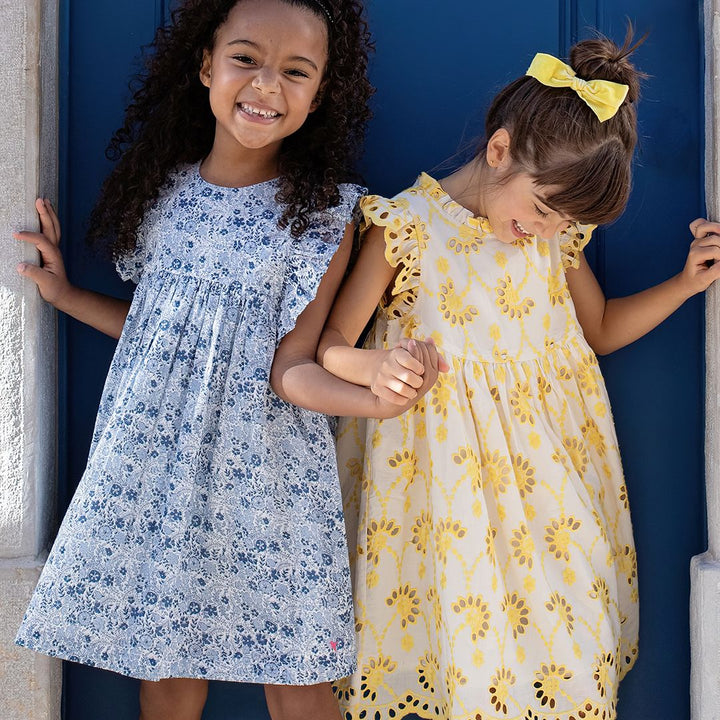 Sarita Dress - Blue Verbena Floral