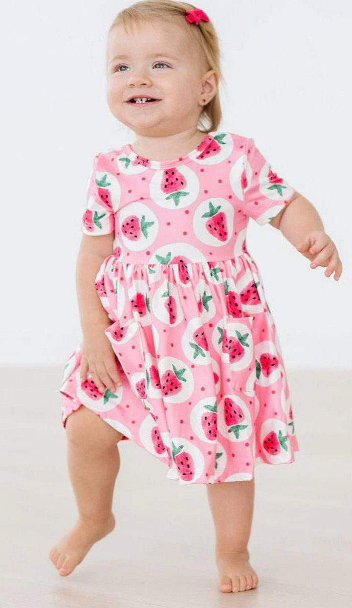 Strawberry Fields S/S Pocket Twirl Dress