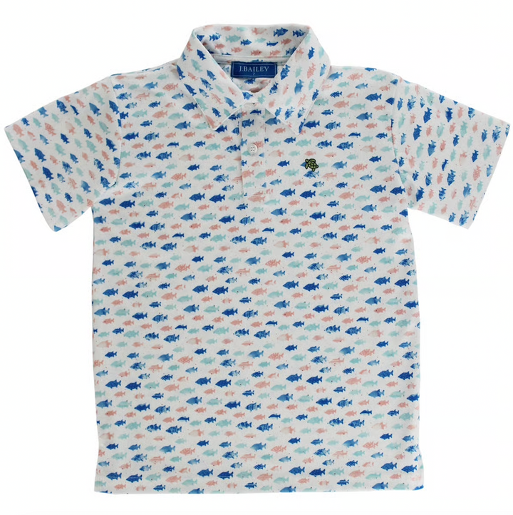 S/S Performance Polo - Fish