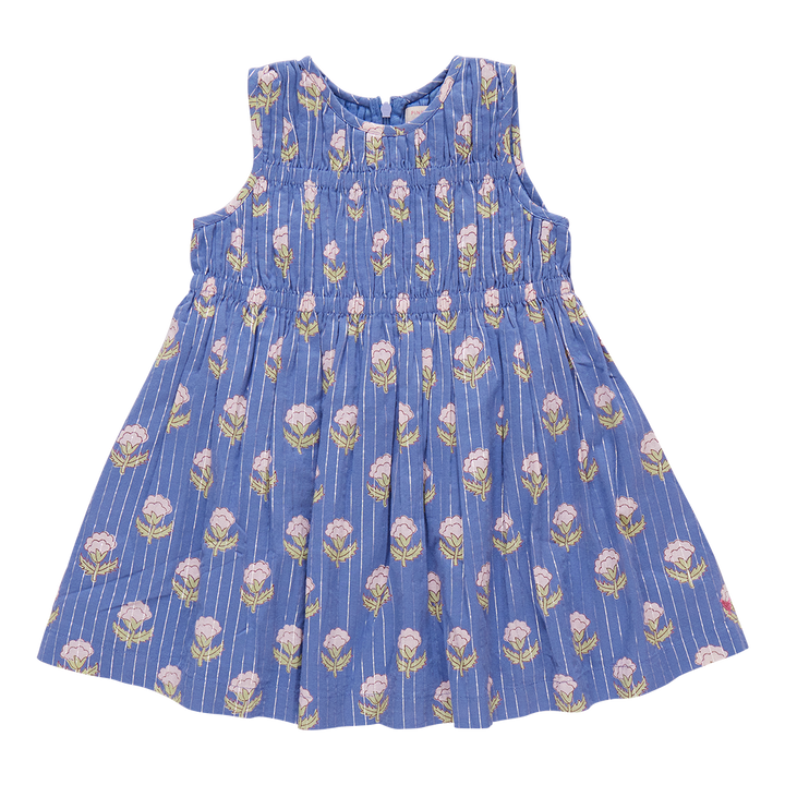 Sleeveless Waverly Dress - Periwinkle Small Bud