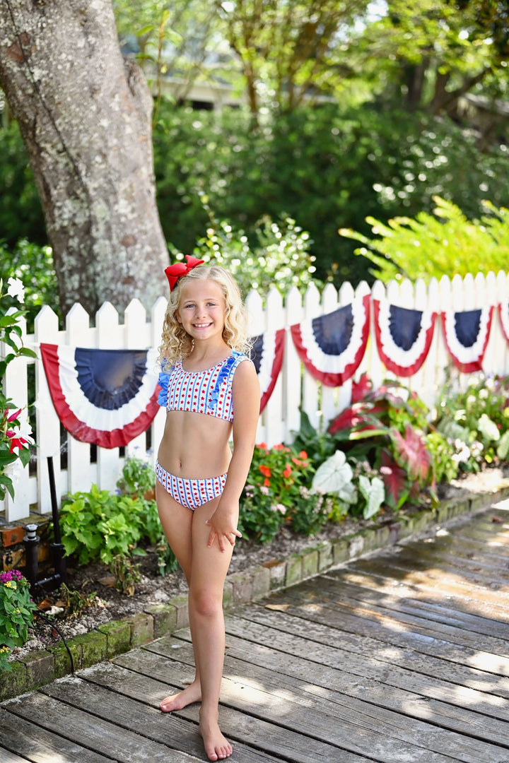 Loren Two Piece Swimsuit- Stars and Stripes