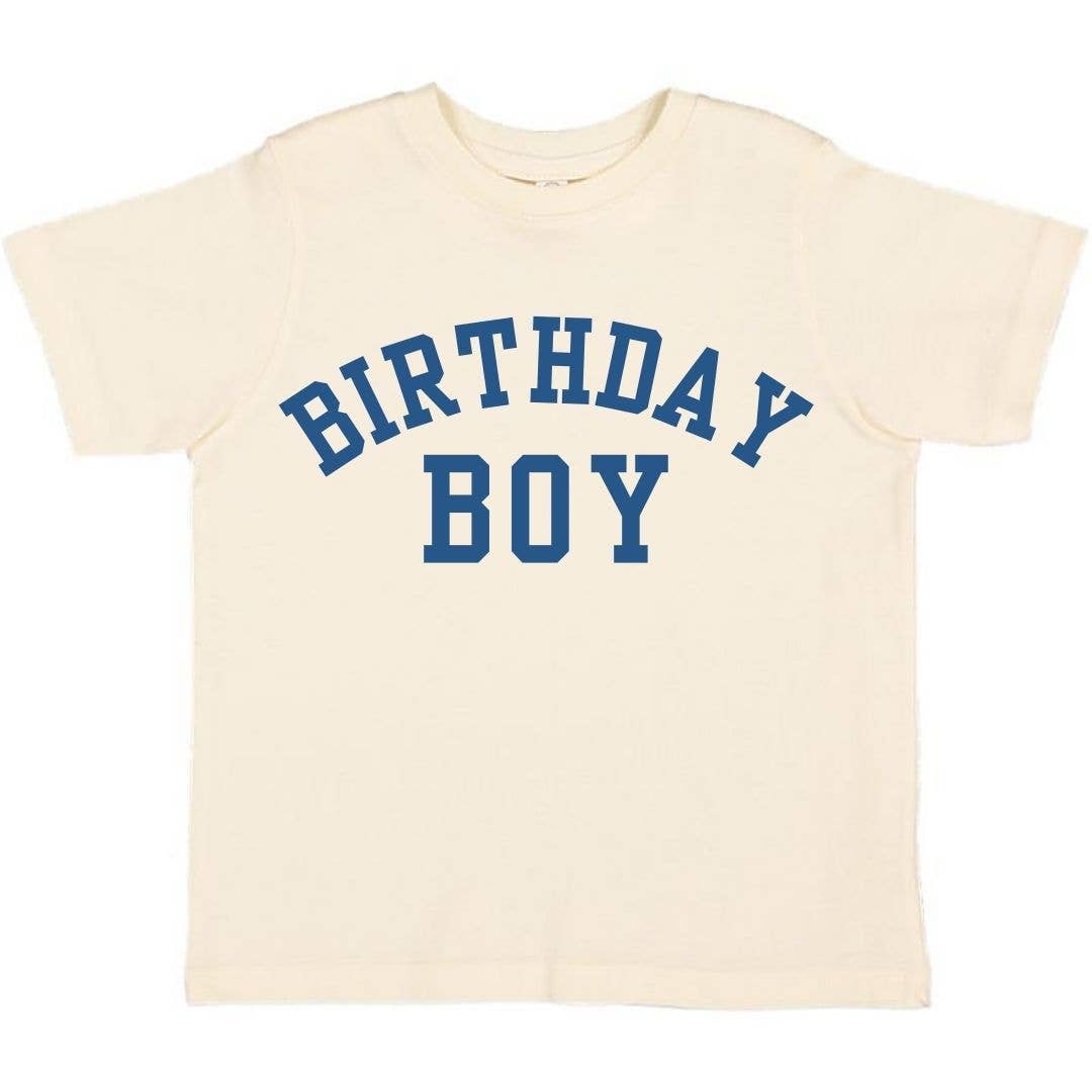 Birthday Boy Varsity Short Sleeve T-Shirt - Kids Birthday