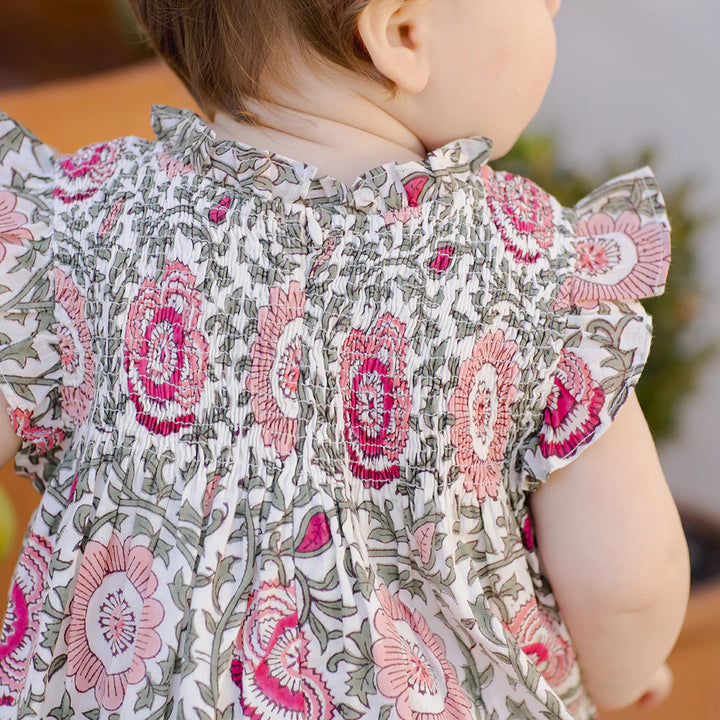 Baby Stevie Dress Set - Pink Lisbon Floral